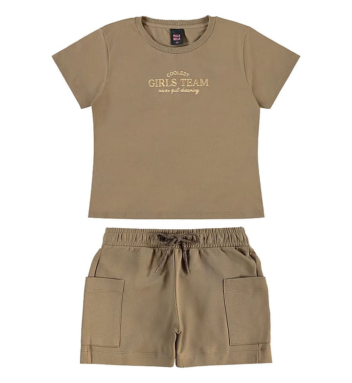 Conjunto Verde Juvenil Pulla Bulla Menina - 55817-1428