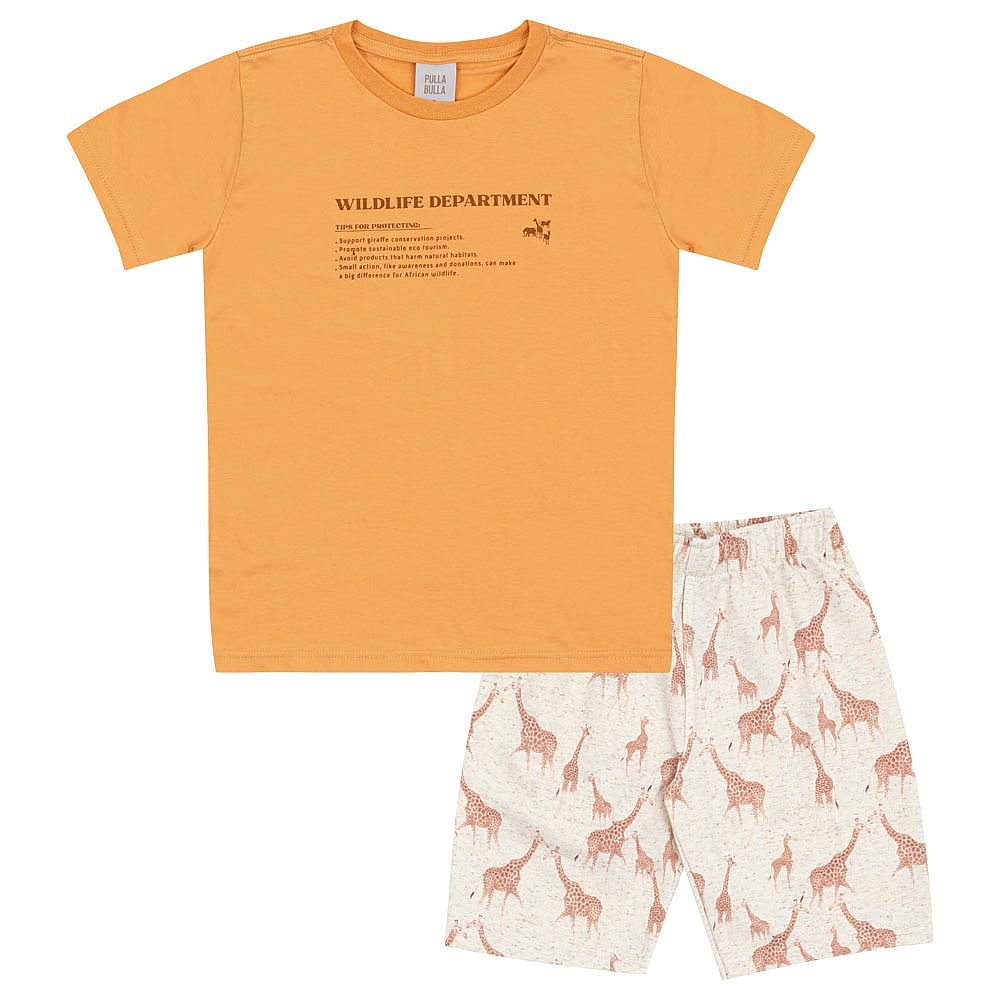 Conjunto Bege Infantil Pulla Bulla Menino - 53478-595