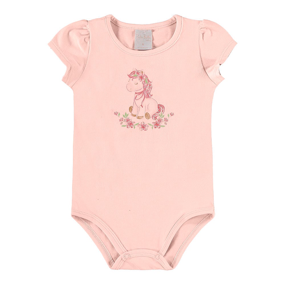 Conjunto Rosa Bebe Pulla Bulla Menina - 55516-1472