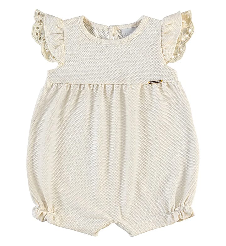 Macacao Natural Bebe Pulla Bulla Menina - 55508-1331
