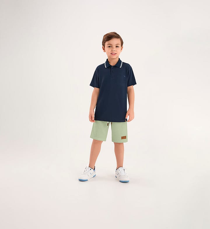 Bermuda Verde Infantil Pulla Bulla Menino - 53863-1262