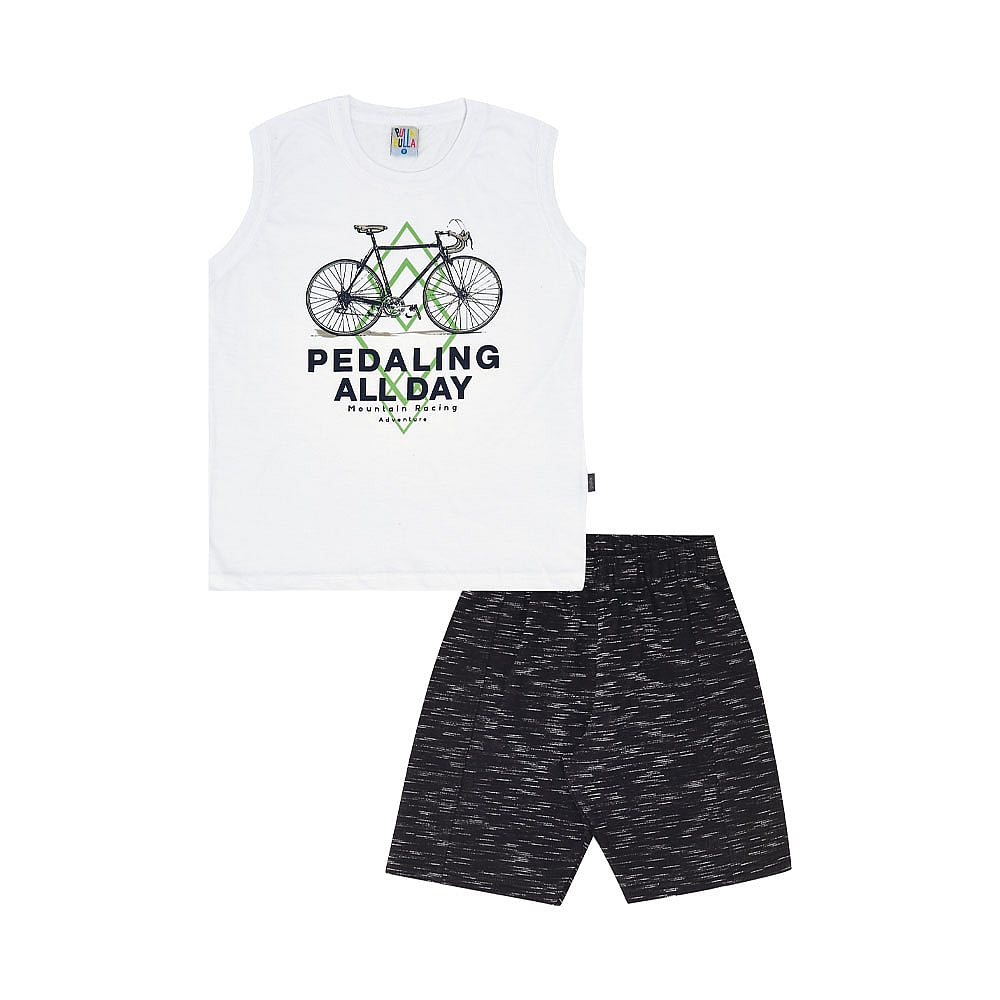 Conjunto Infantil Menino - Branco - 49367-3