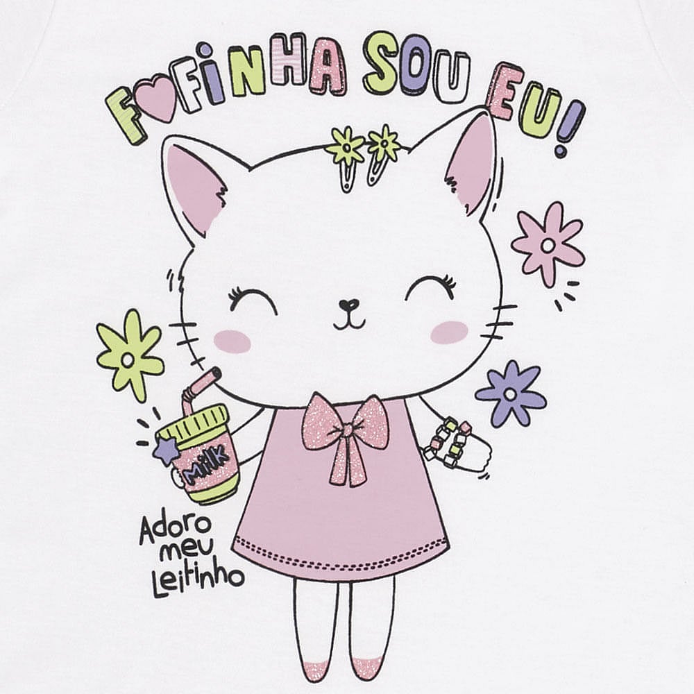 Blusa Bebê Menina - Branco - 47600-3
