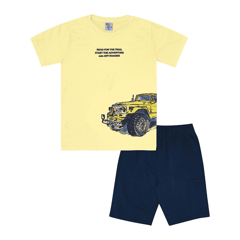 Conjunto Infantil Menino - Amarelo - 49372-4