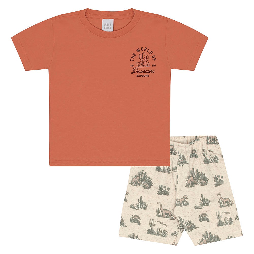 Conjunto Primeiros Passos Menino - Laranja - 52273-1086