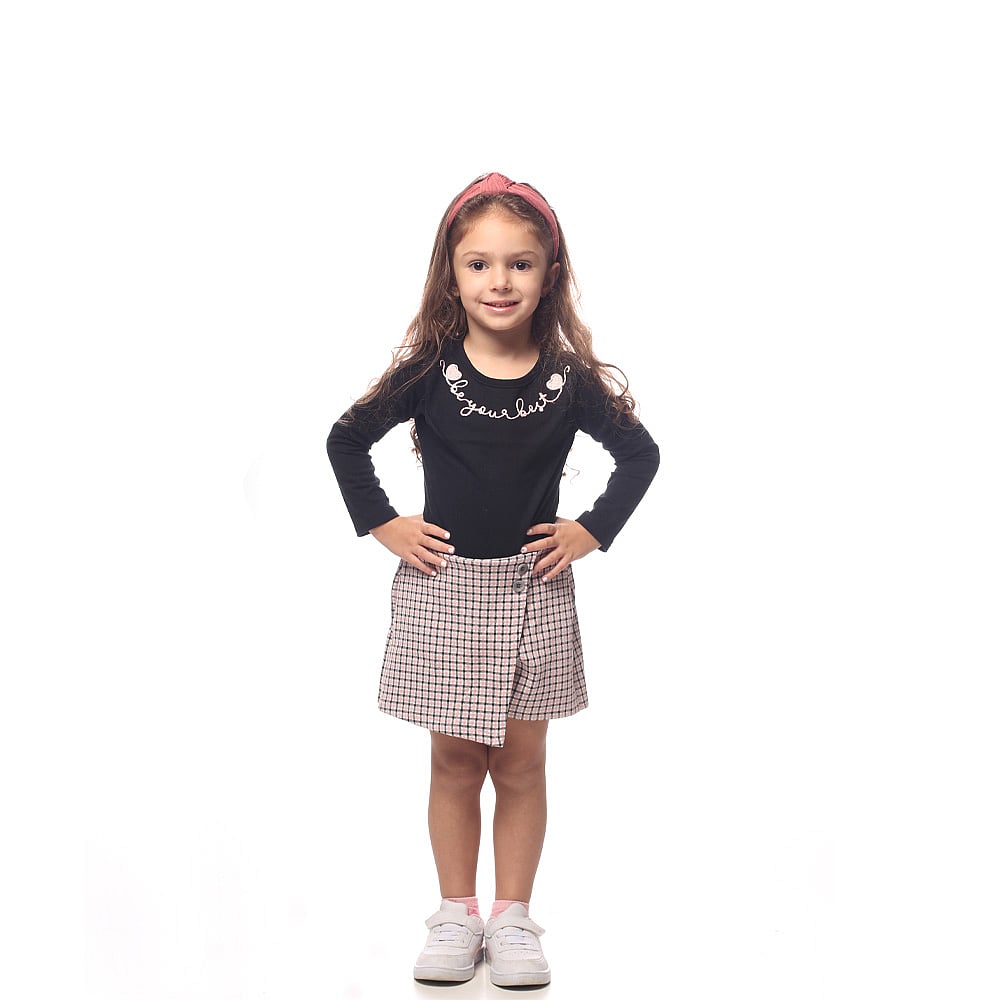 Conjunto Infantil Menina - Preto - 50324-51