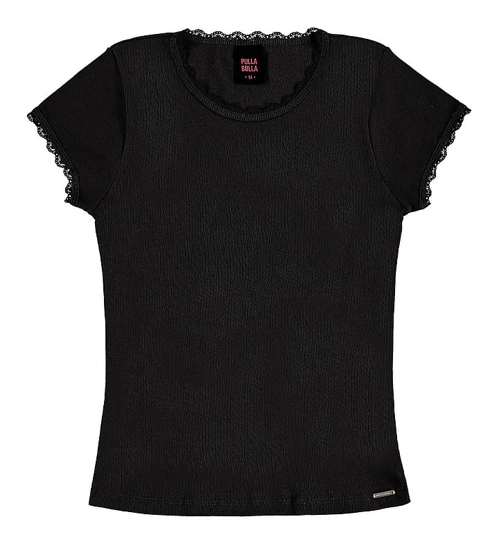 Blusa Preto Juvenil Pulla Bulla Menina - 55807-51