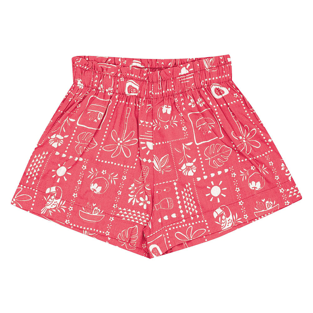 Conjunto Vermelho Infantil Pulla Bulla Menina - 53432-1342