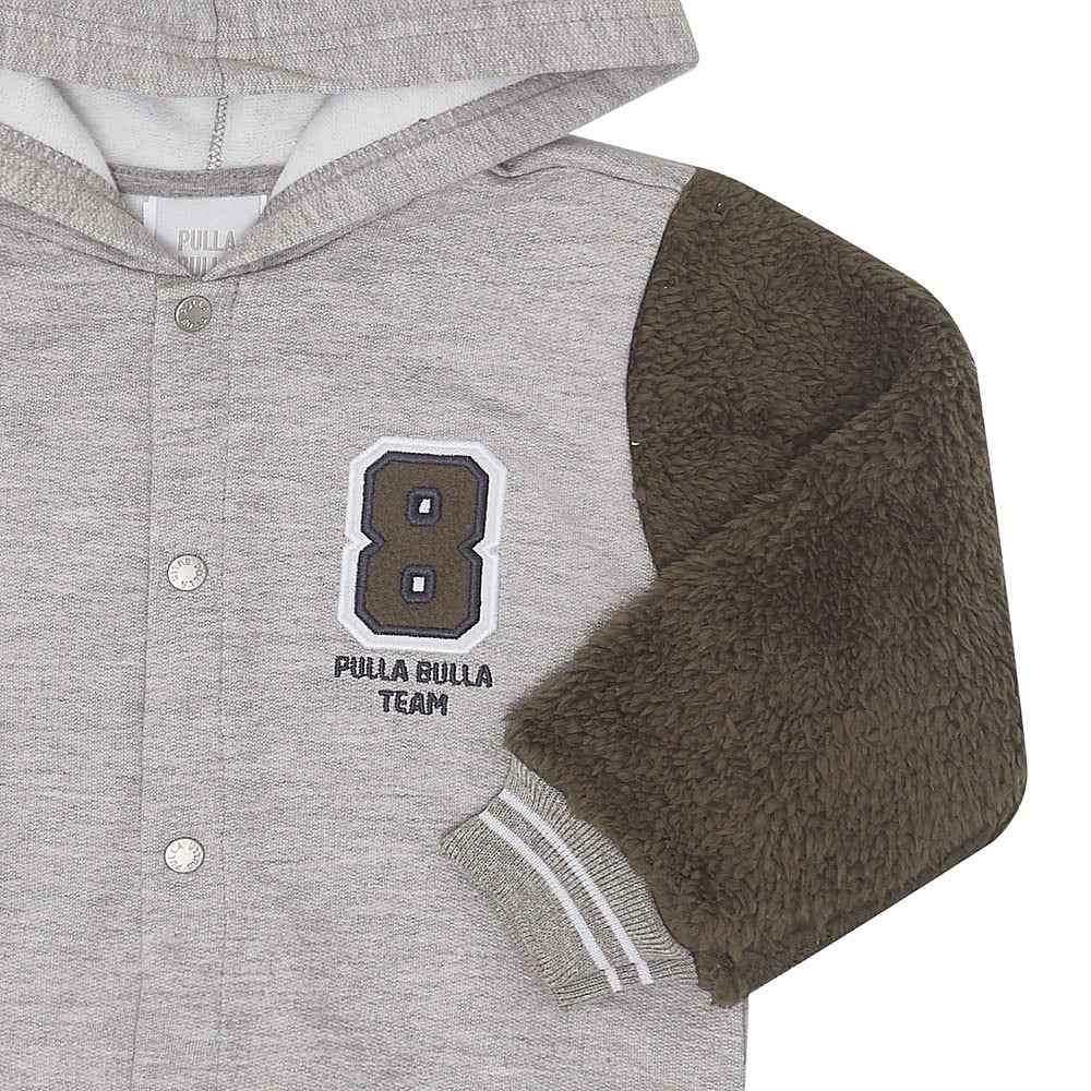 Conjunto Primeiros Passos Menino - Mescla Cinza - 50280-567
