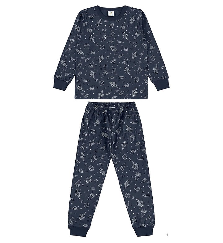 Pijama Marinho Infantil Pulla Bulla Menino - 200973-116