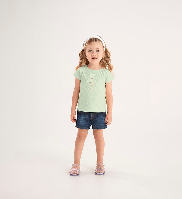 Blusa Verde Primeiros Passos Pulla Bulla Menina - 53703-1262