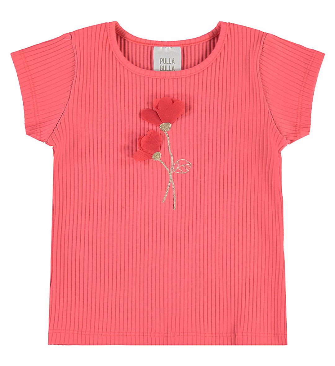 Blusa Vermelho Primeiros Passos Pulla Bulla Menina - 53703-1342