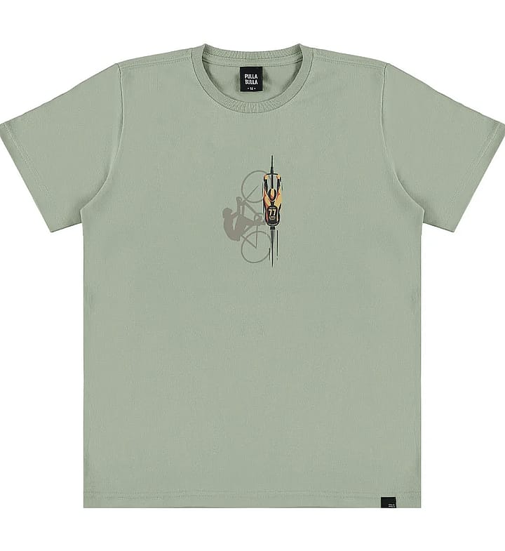 Camiseta Verde Juvenil Pulla Bulla Menino - 55862-1350