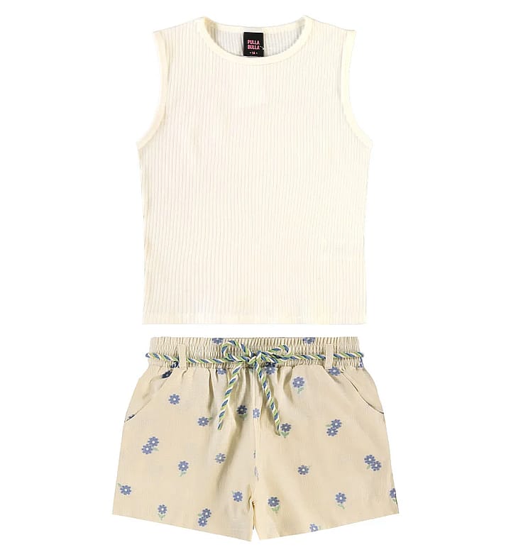 Conjunto Bege Juvenil Pulla Bulla Menina - 55825-1455