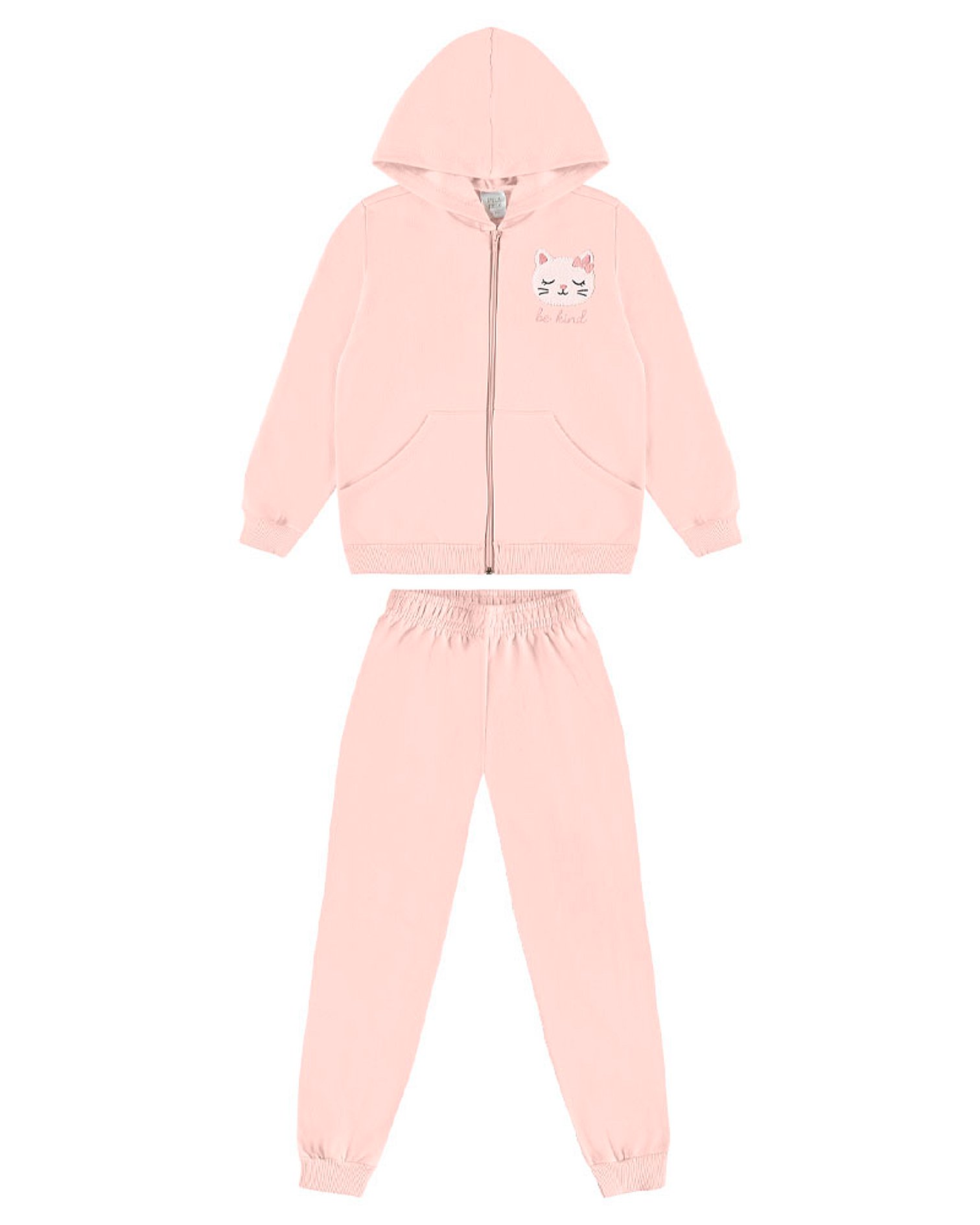 Conjunto Rosa Infantil Pulla Bulla Menina - 55345-11