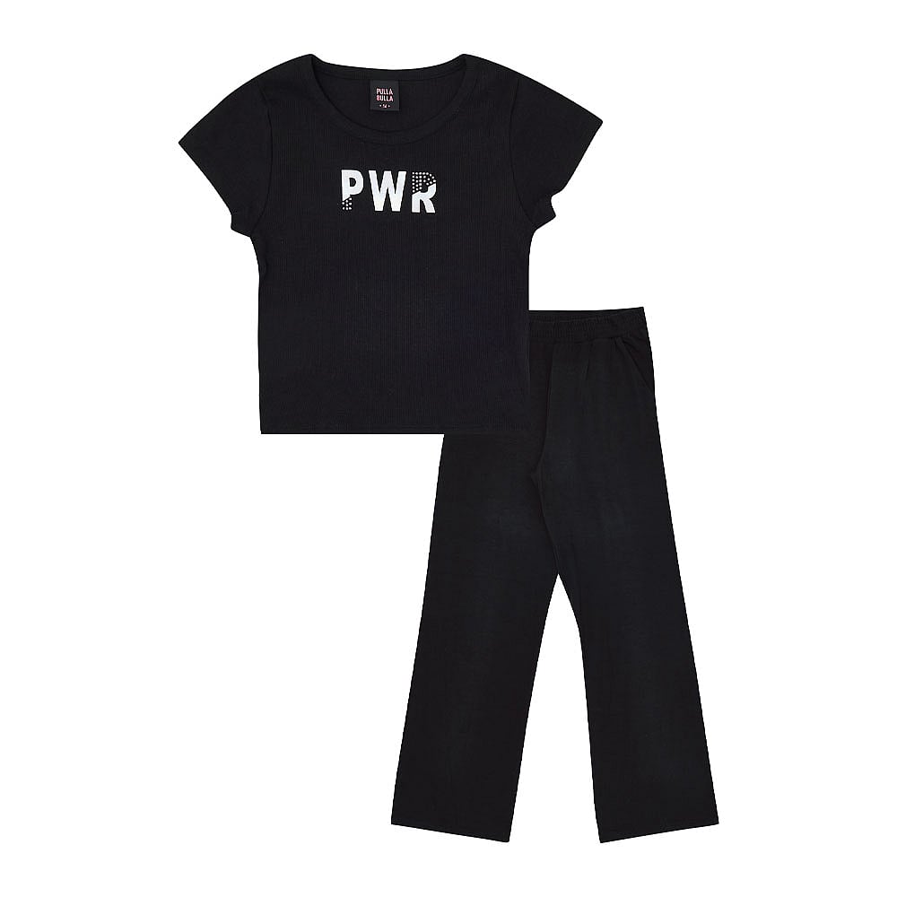 Conjunto Juvenil Menina - Preto - 48934-51