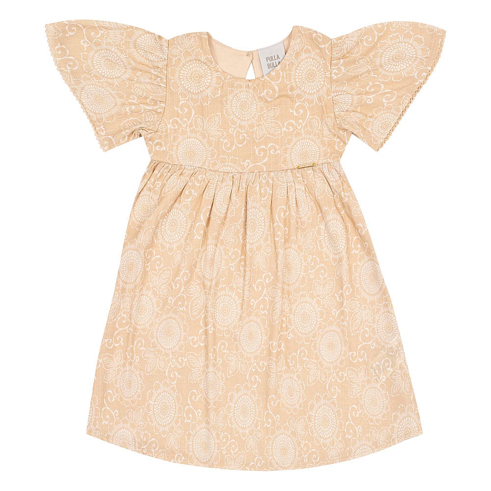 Vestido Marrom Primeiros Passos Pulla Bulla Menina - 53316-1361