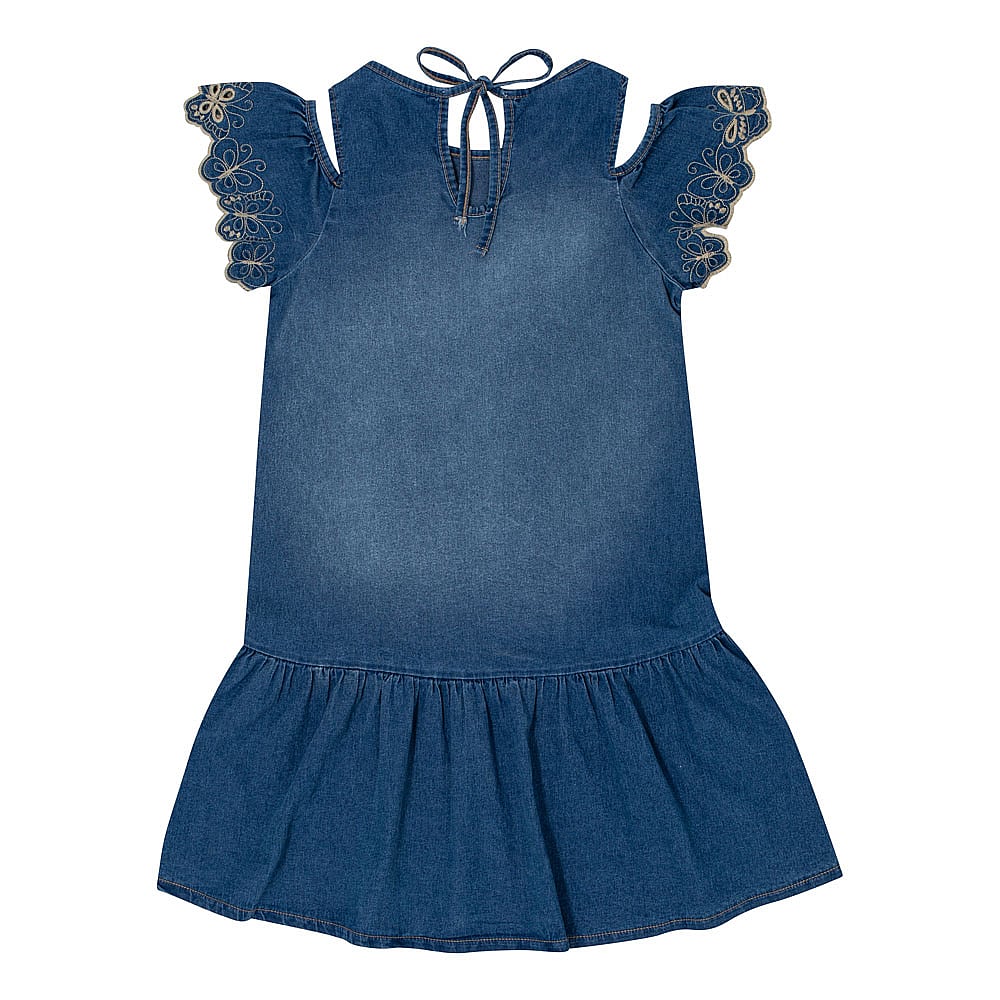 Vestido Infantil Menina - Jeans - 50722-1125