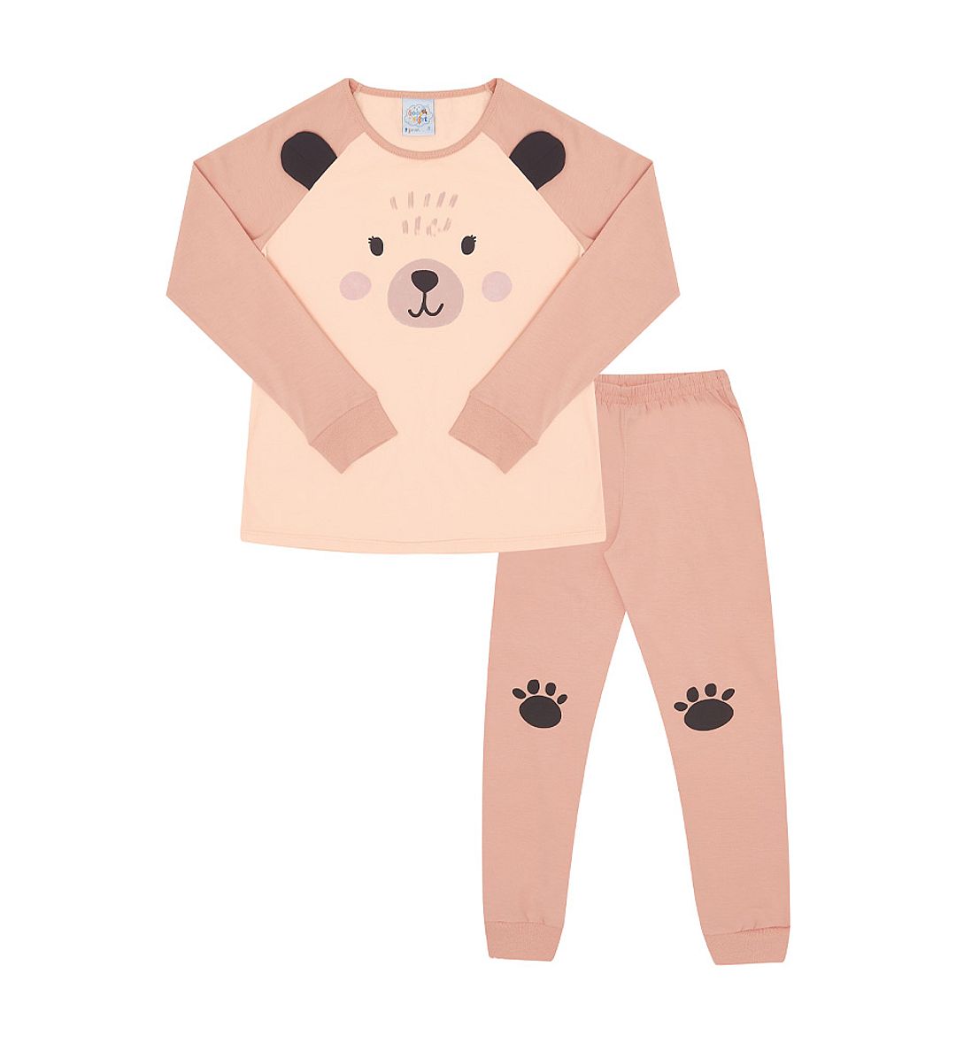 Pijama Primeiros Passos Menina - Rosa Po - 200502-1298