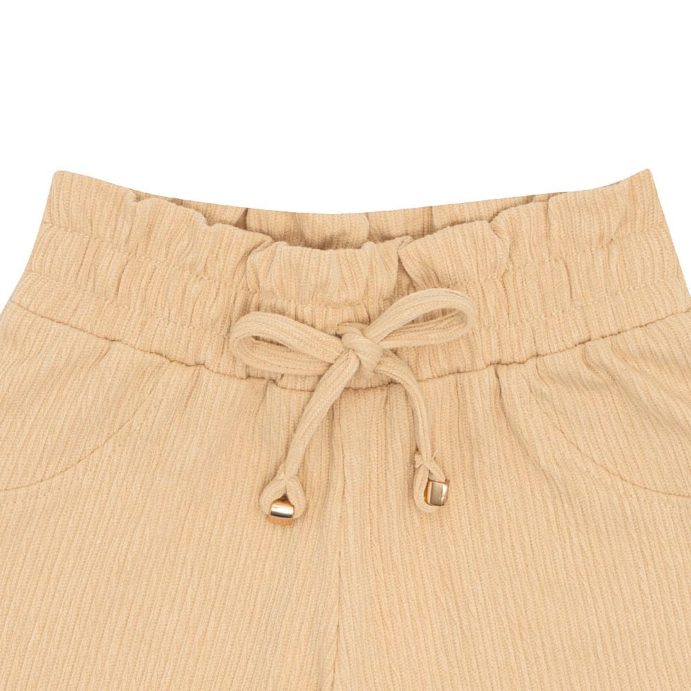 Short Primeiros Passos Menina - Marrom - 52205-1288