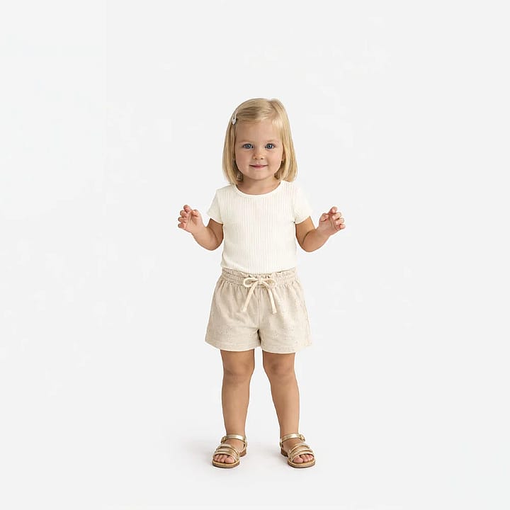 Blusa Bege Primeiros Passos Pulla Bulla Menina - 55603-1271