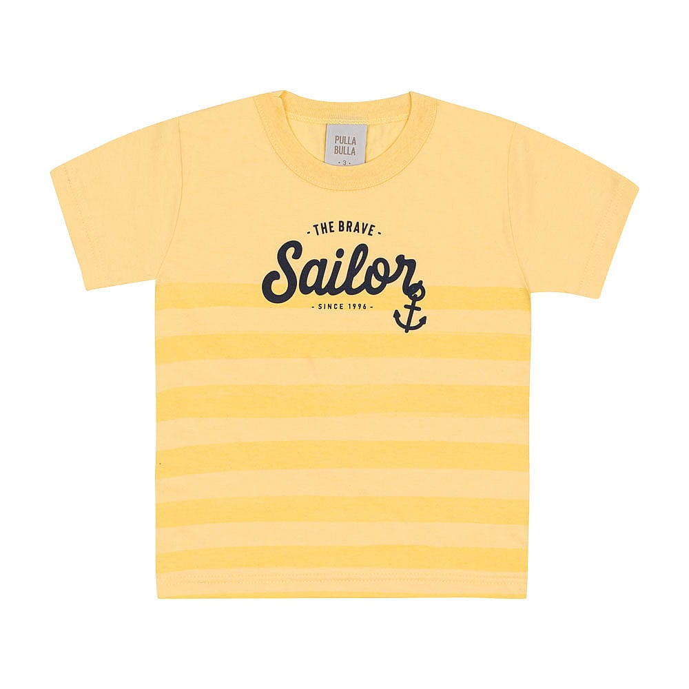 Conjunto Amarelo Primeiros Passos Pulla Bulla Menino - 53372-1346