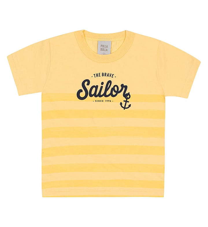 Conjunto Amarelo Primeiros Passos Pulla Bulla Menino - 53372-1346