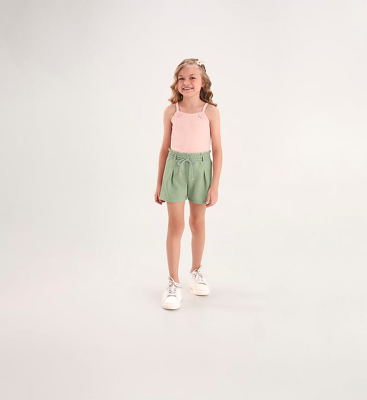 Short Verde Infantil Pulla Bulla Menina - 53809-1262