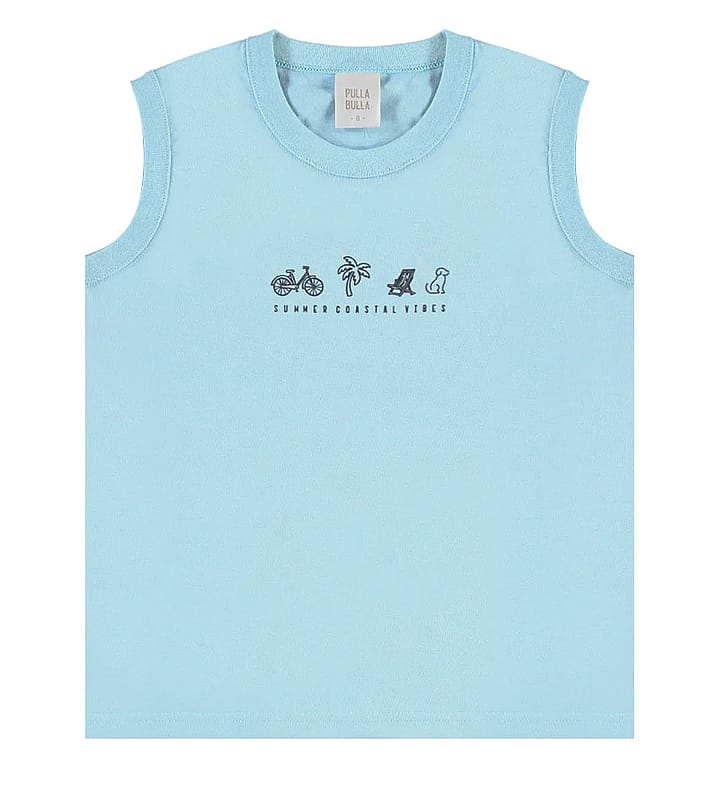 Regata Azul Infantil Pulla Bulla Menino - 55750-69