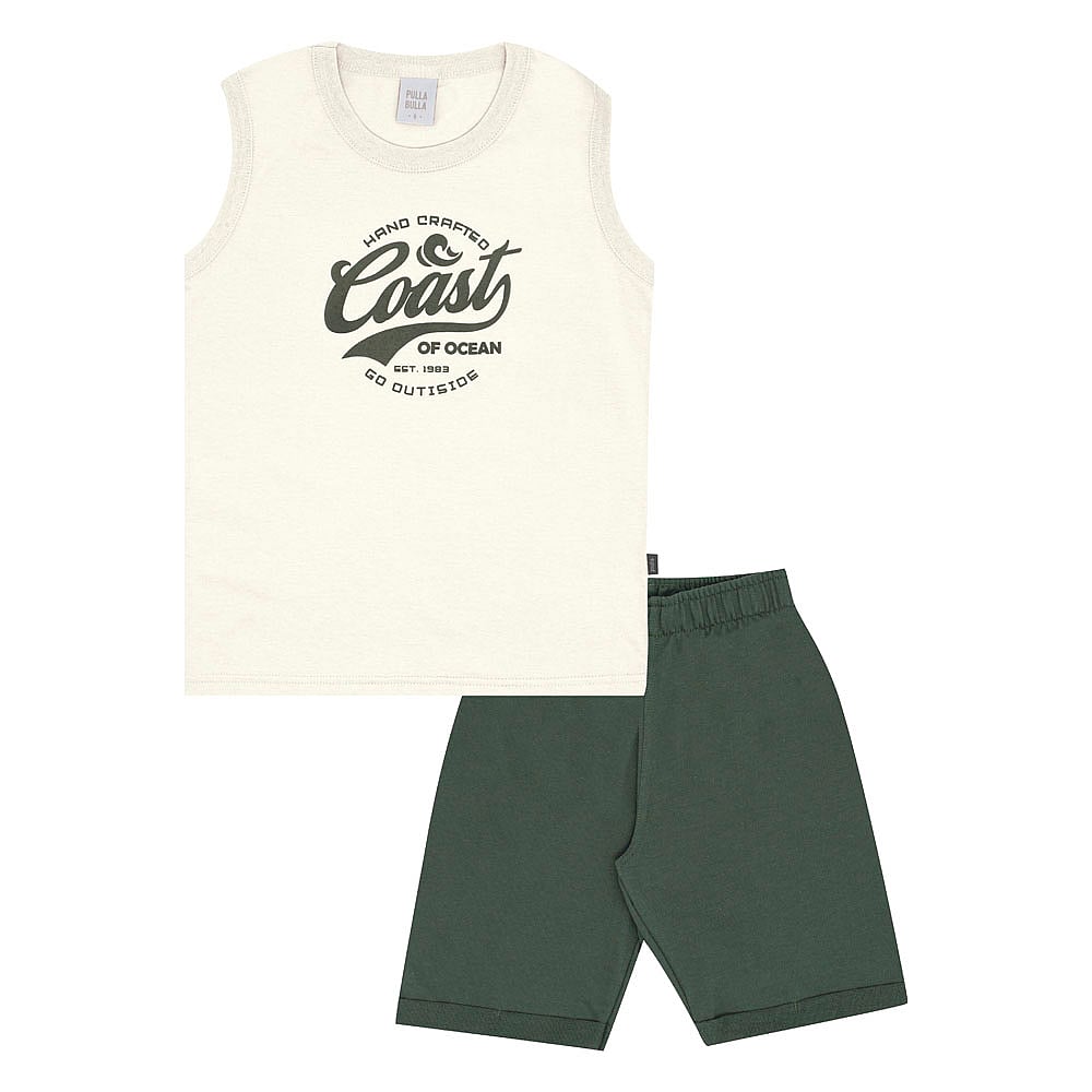 Conjunto Infantil Menino - Bege - 52367-1271