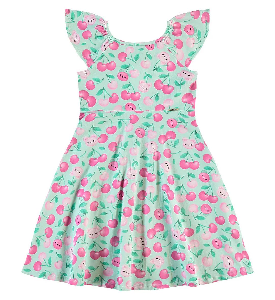 Vestido Verde Infantil Pulla Bulla Menina - 55717-1308