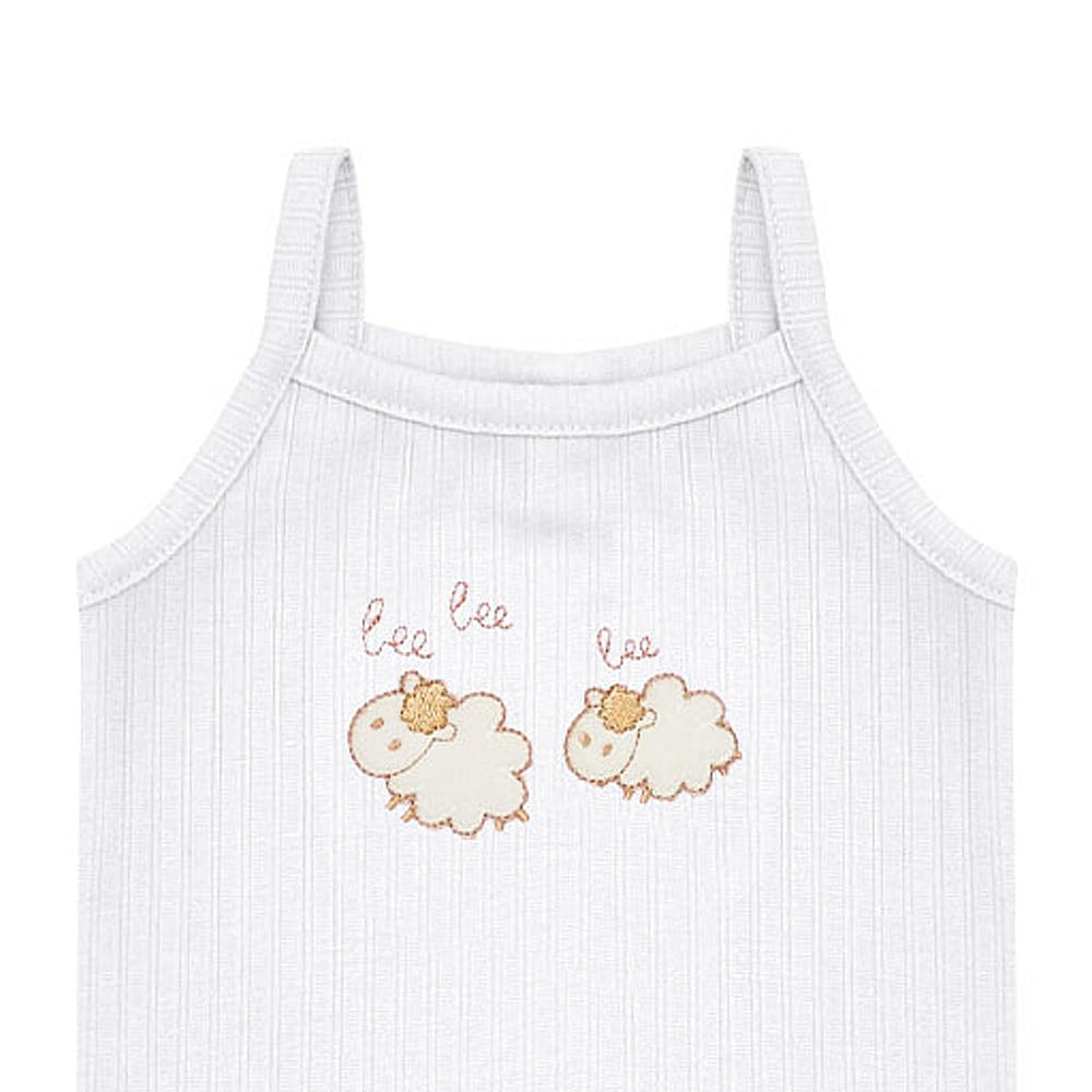Conjunto Bebê Menina - Branco - 49115-3