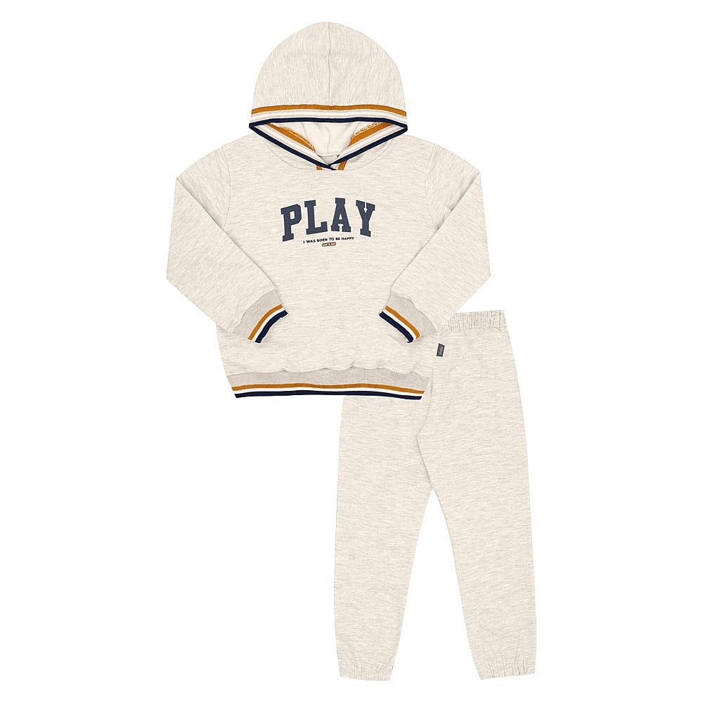 Conjunto Primeiros Passos Menino - Mescla - 52781-60