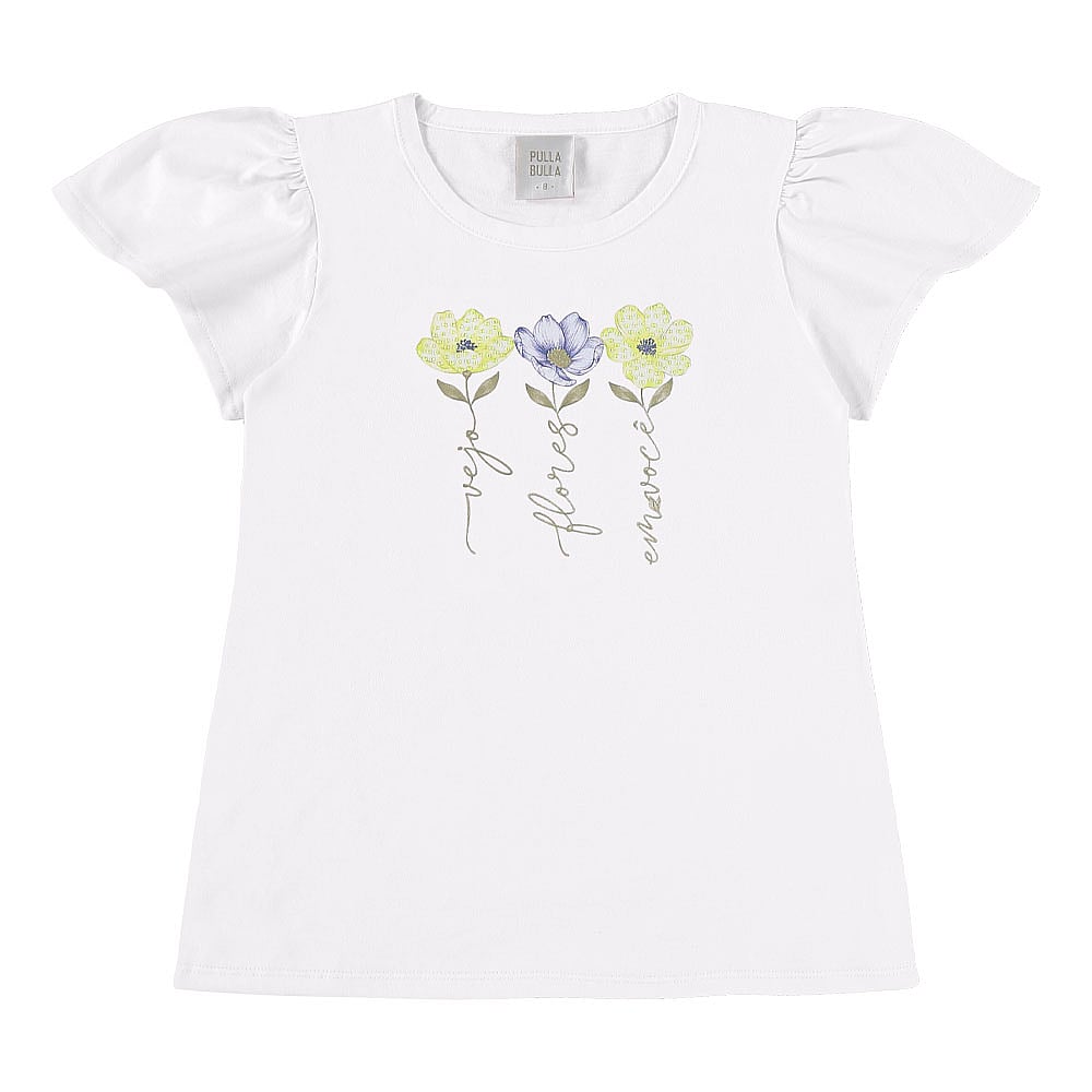 Conjunto Branco Infantil Pulla Bulla Menina - 55731-1404