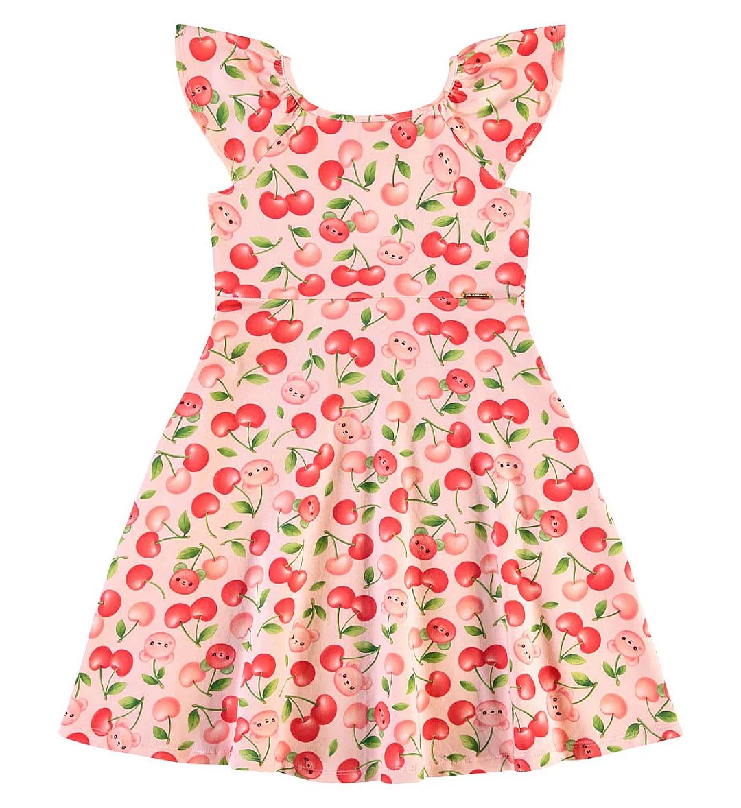 Vestido Rosa Infantil Pulla Bulla Menina - 55717-1326