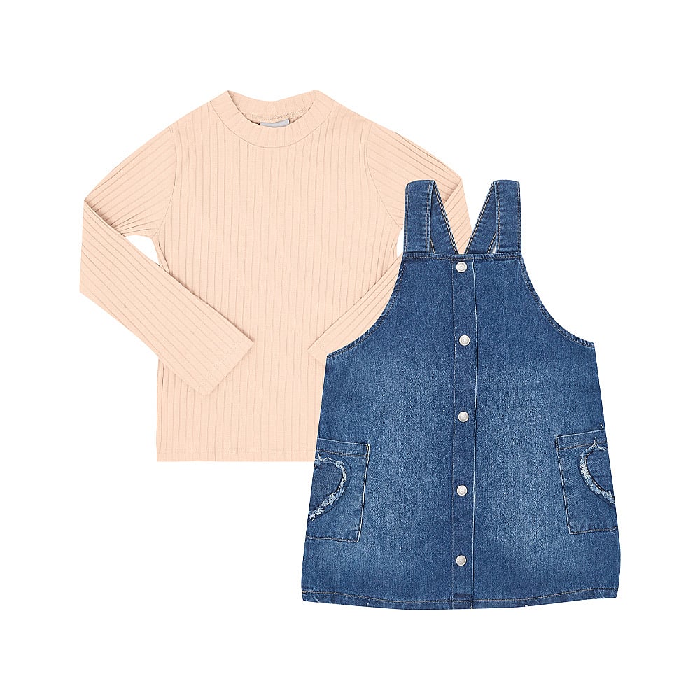 Conjunto Primeiros Passos Menina - Rosa Po - 50217-1298