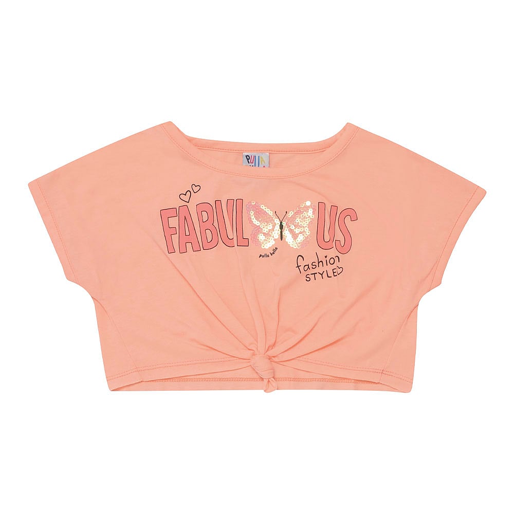 Conjunto Infantil Menina - Laranja Lumi - 47820-1186