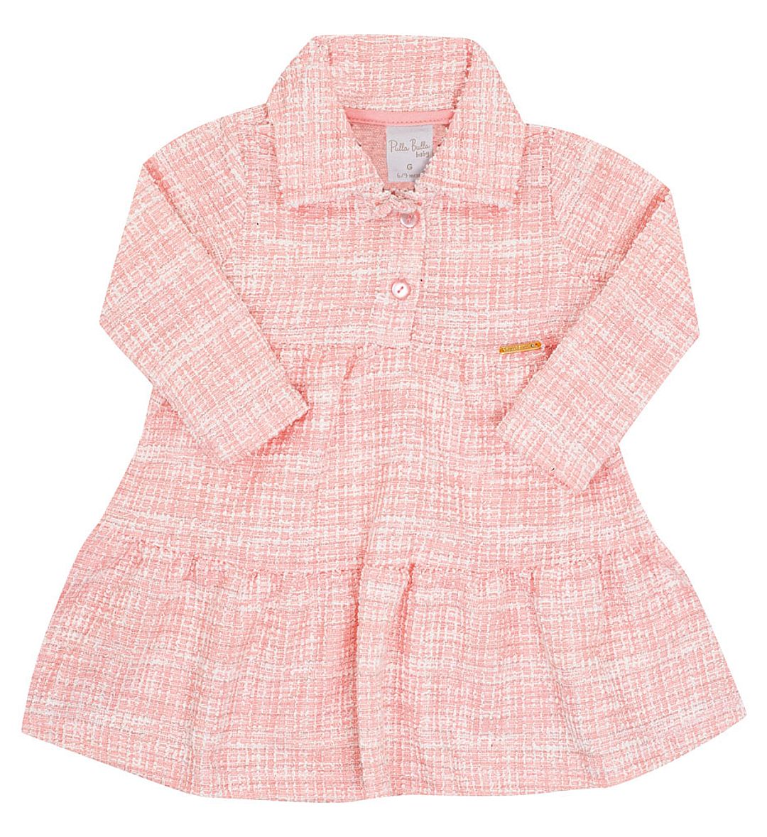 Vestido Bebe Menina - Rosa - 52617-11