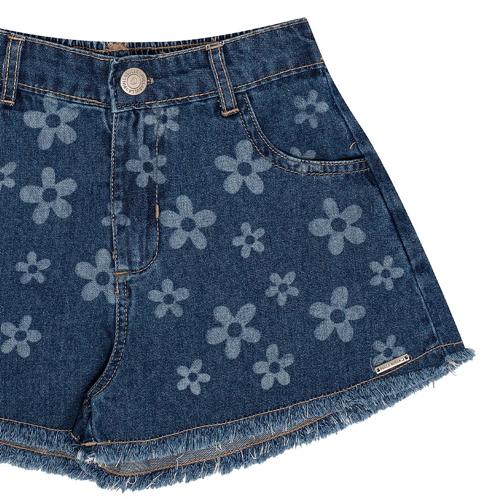 Short Infantil Menina - Jeans - 50714-1113