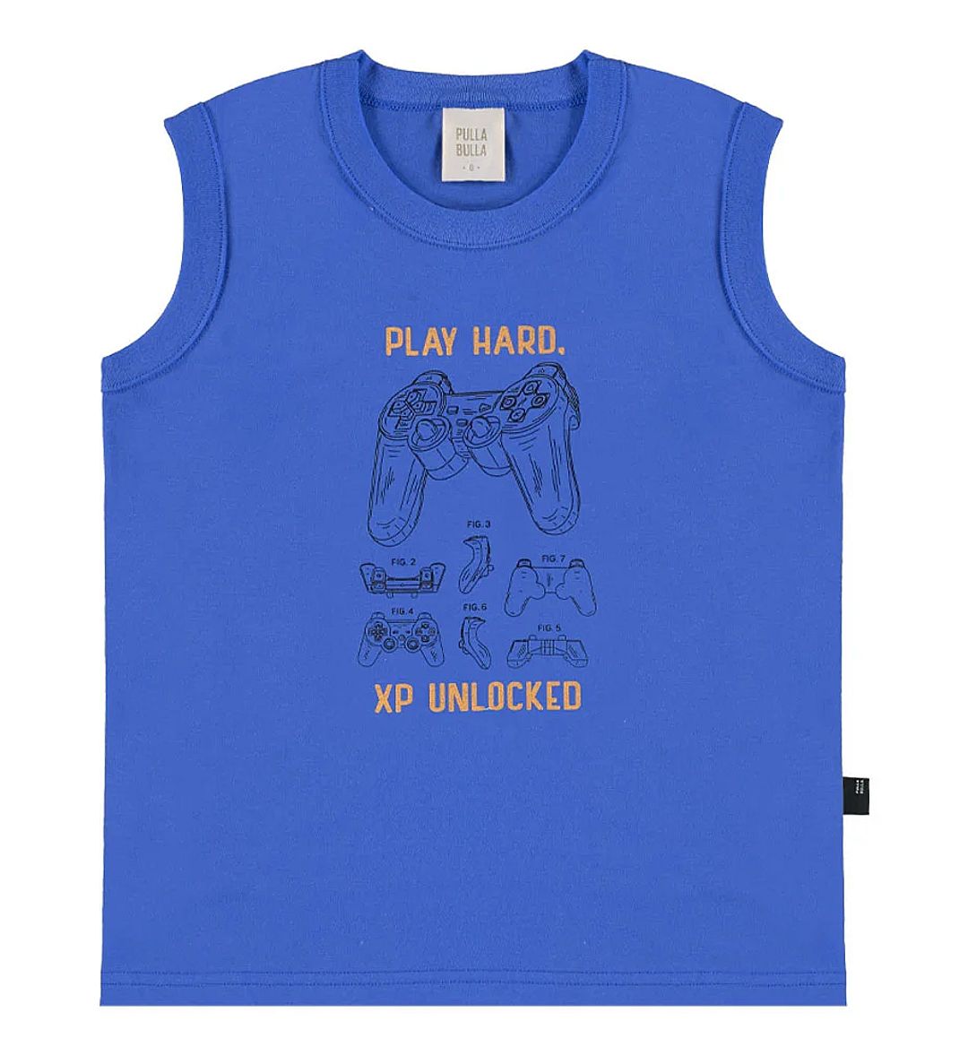 Regata Azul Infantil Pulla Bulla Menino - 55753-140