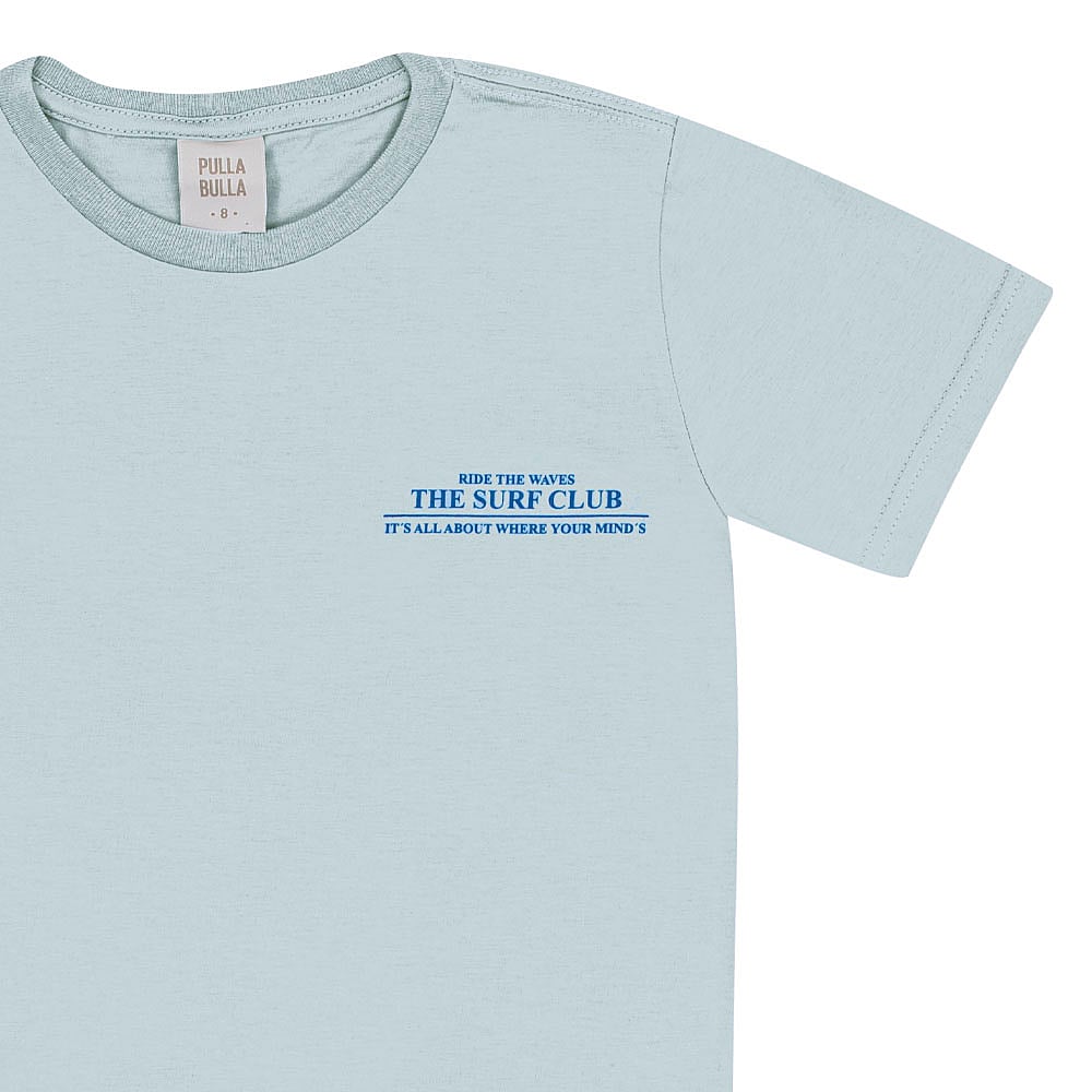 Camiseta Azul Infantil Pulla Bulla Menino - 53458-1273