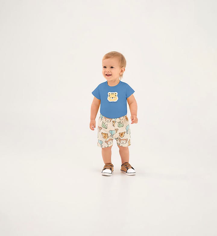 Body Azul Bebe Pulla Bulla Menino - 53652-1351