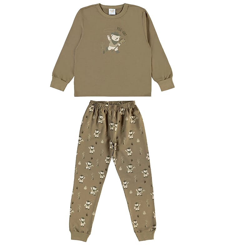 Pijama Verde Infantil Pulla Bulla Menino - 200971-1276