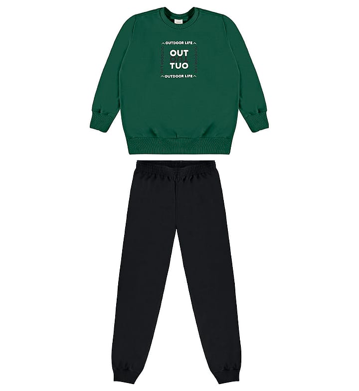 Conjunto Verde Infantil Pulla Bulla Menino - 55373-348