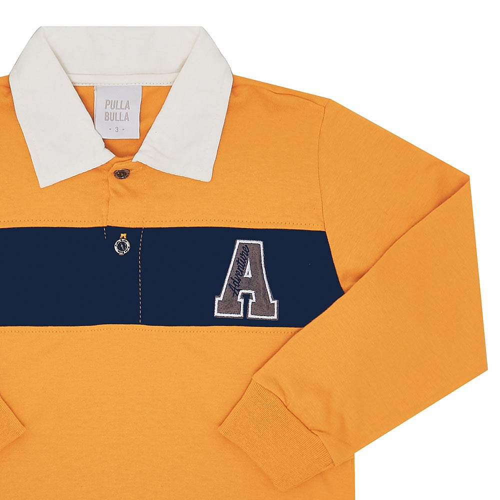 Polo Primeiros Passos Menino - Ocre - 50258-345