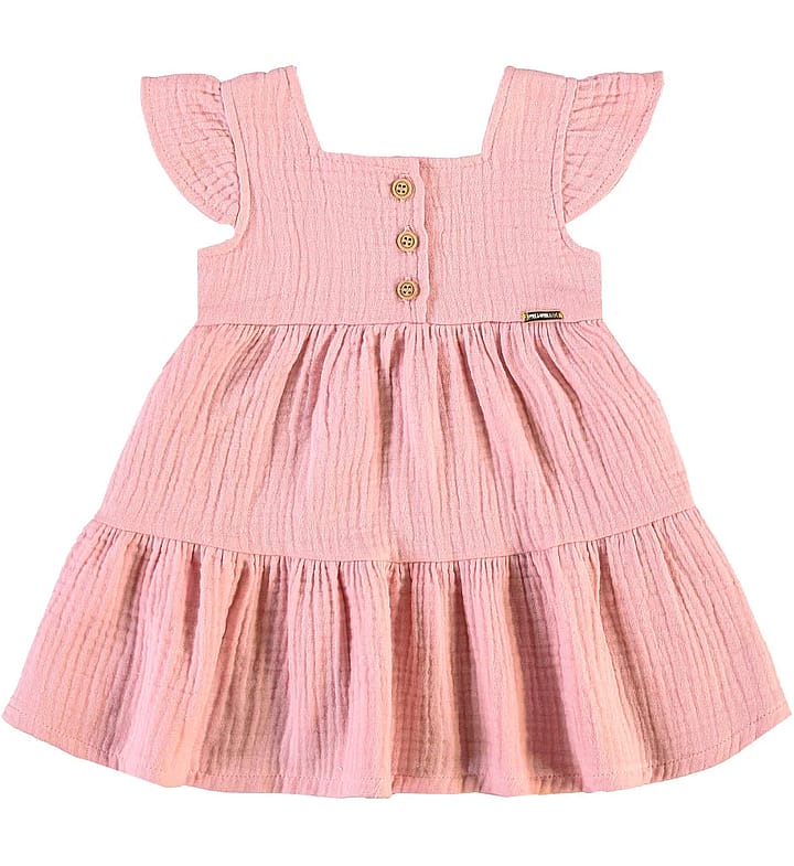 Vestido Rosê Bebe Pulla Bulla Menina - 55515-11