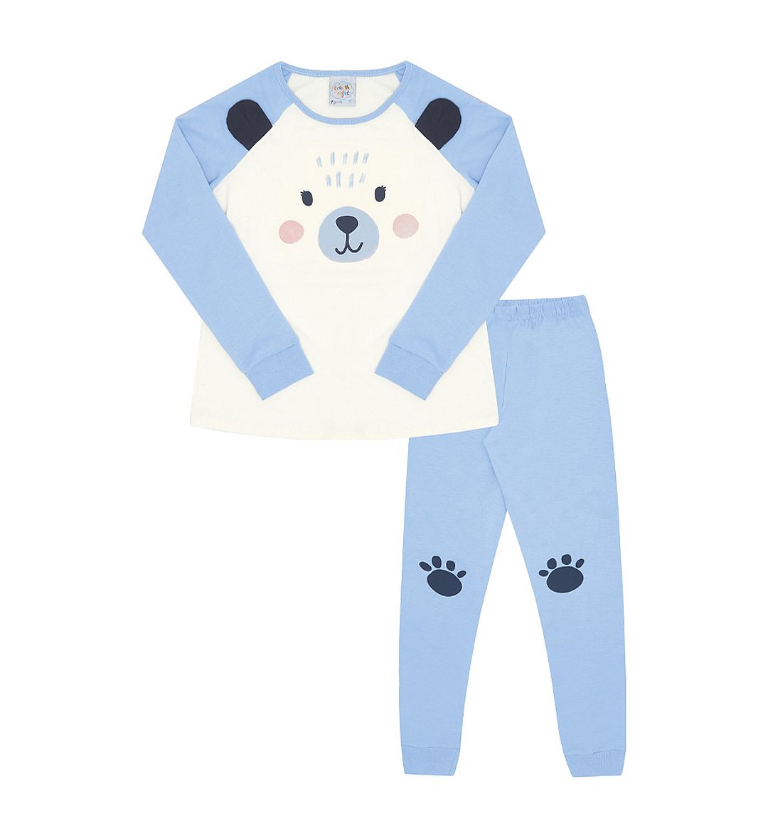 Pijama Primeiros Passos Menina - Off White - 200502-1271