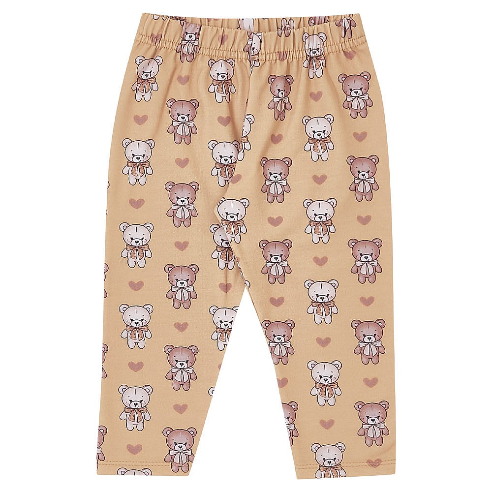 Conjunto Bebê Menina - Creme - 49513-1255