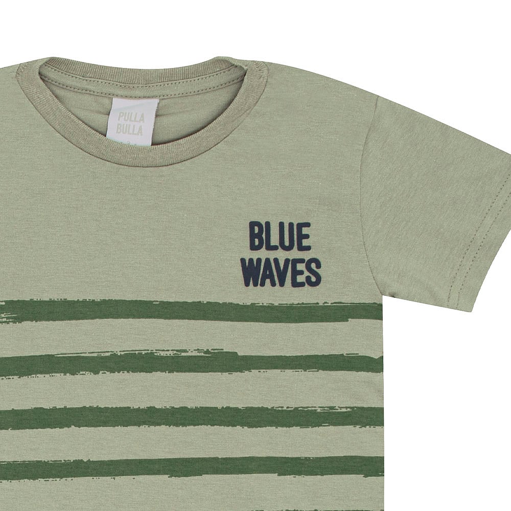Camiseta Primeiros Passos Menino - Verde - 52255-1219