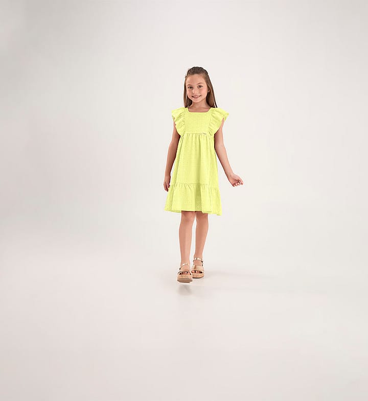 Vestido Verde Infantil Pulla Bulla Menina - 53817-1344